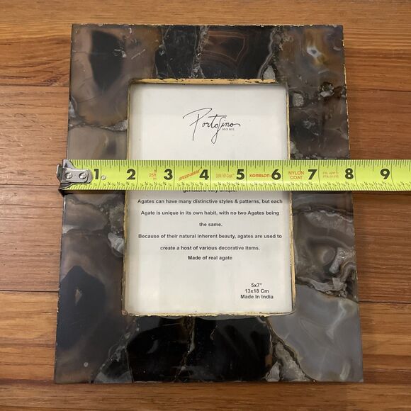Portofino Home Agate Gemstone Photo Frame 5x7 Decorative - Picture 6 of 9